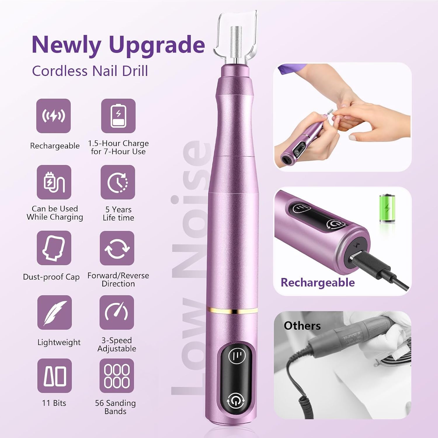 Cordless Electric Nail Drill Kit