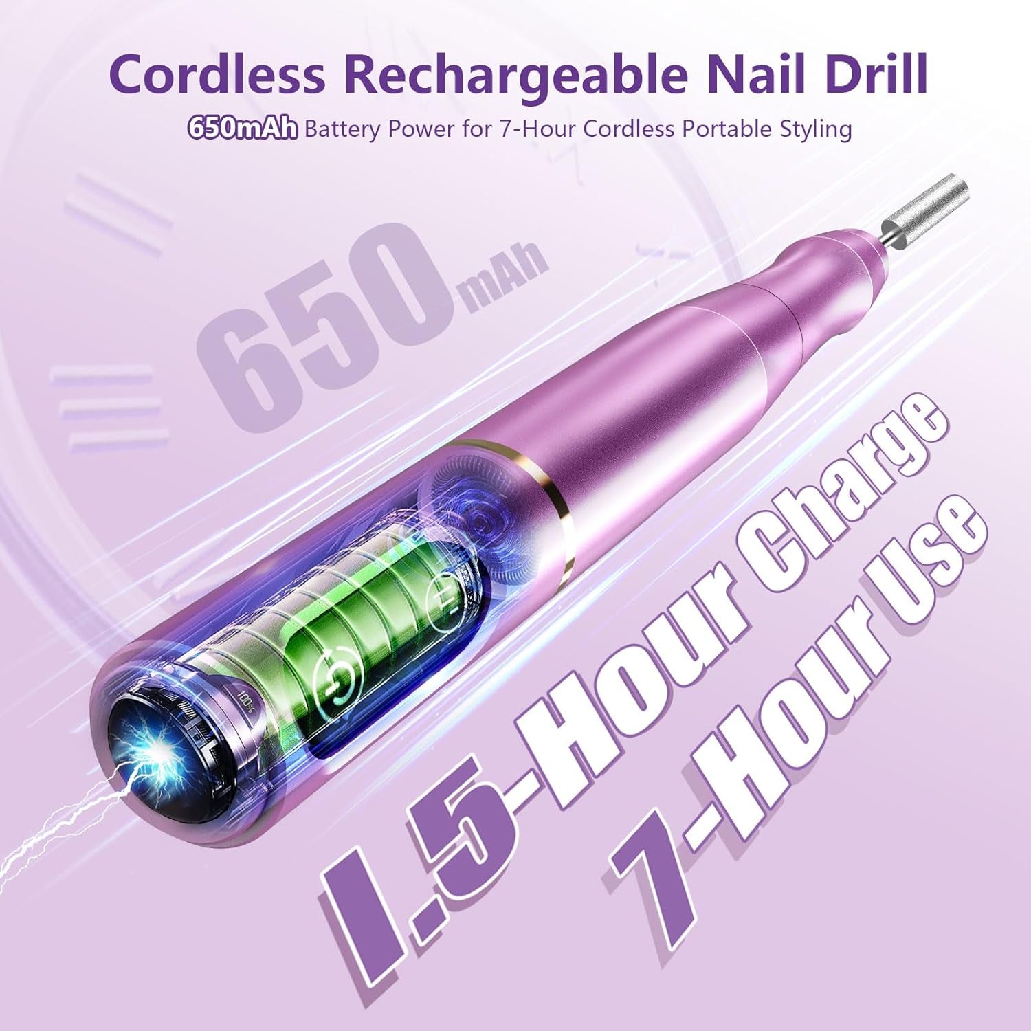 Cordless Electric Nail Drill Kit