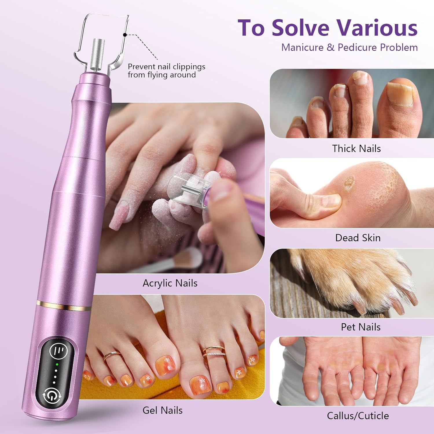 Cordless Electric Nail Drill Kit